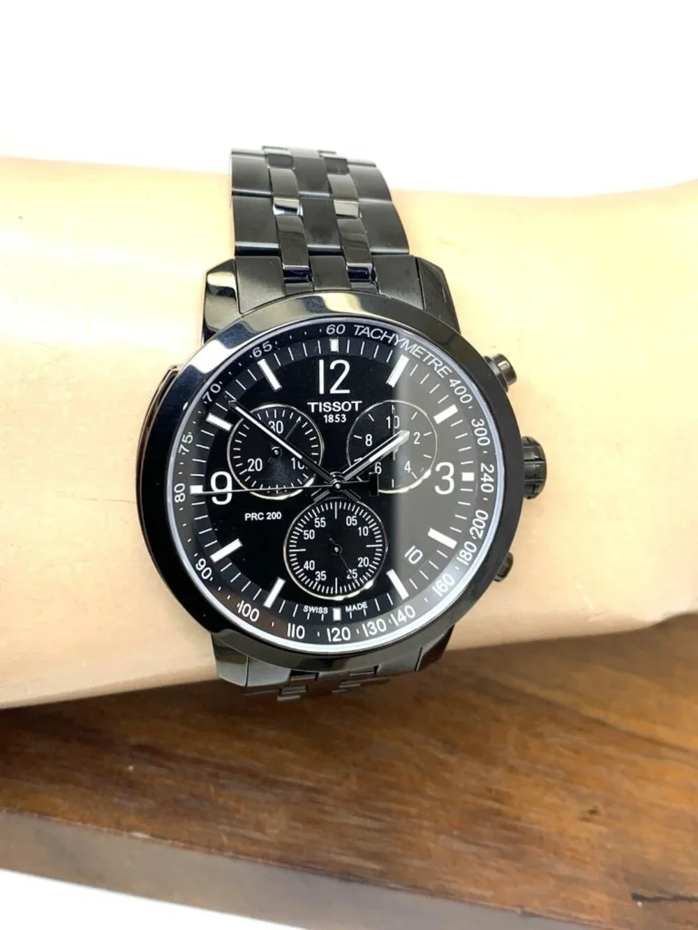 Tissot Men's Watch PRC200 Swiss Quartz Black Dial Stainless Steel T1144173305700
